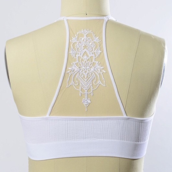 ⭐️ Plus Size Tattoo Mesh Racerback Bralette ⭐️ - Picture 6 of 6